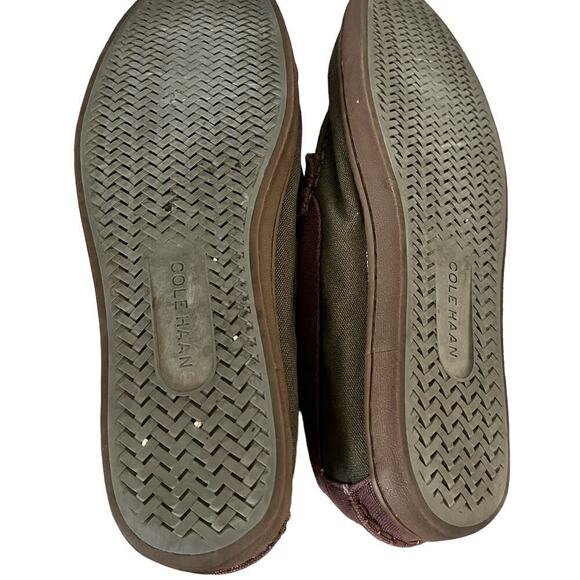 Cole Haan Men’s Nantucket Penny Loafer Size 9 Green Canvas Slip On Shoes - Picture 10 of 10